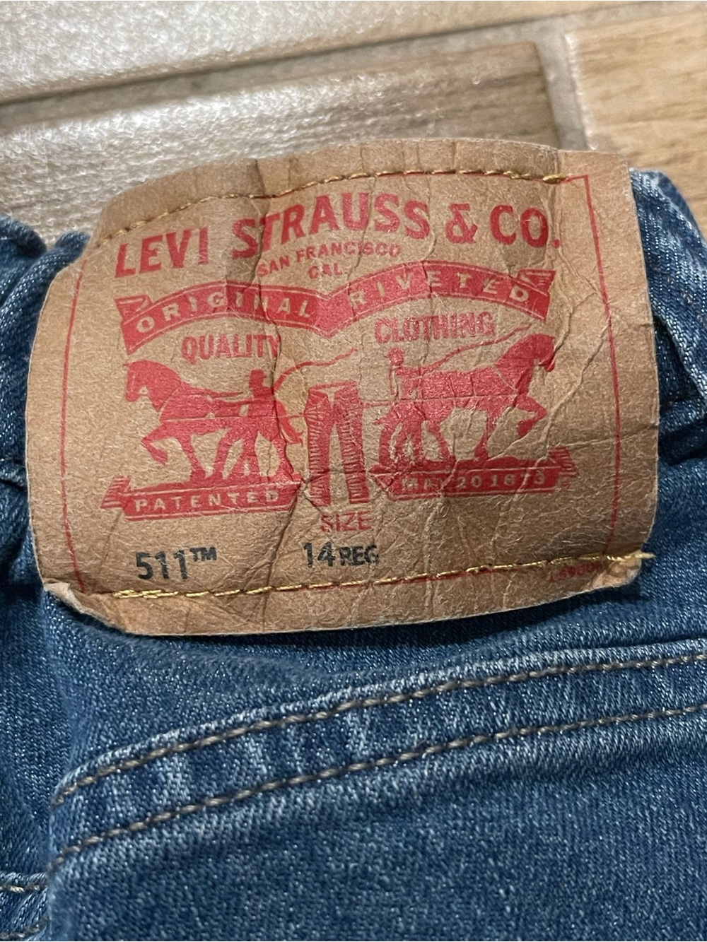 Levi's 511™ Boys Slim Fit Jeans in Dark Blue Size 14